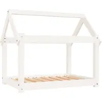 vidaXL Hondenbed 81x60x70 cm massief grenenhout wit