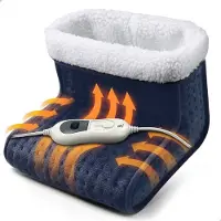 AG AG160 Elektrische voetenwarmer - Met Timer en Overhittingsbeveliging - 3 temperatuurstanden - Blauw