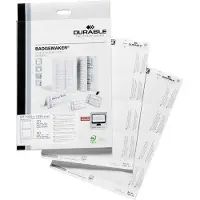 Durable Reservekaartjes voor naambadges op tafels, 63/126 x 150 mm, 40 stuks