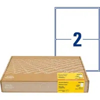 Avery-Zweckform 8018-300 Adresetiketten 199.6 x 143 mm Papier Wit 600 stuk(s) Permanent hechtend Inkjet, Laser (zwart/wit), Laser (kleur), Kopiëren