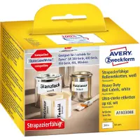 Avery-Zweckform A1933088 Etiketten (rol) 102 x 59 mm Folie Wit 1 stuk(s) Permanent hechtend Universele etiketten
