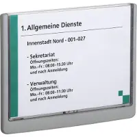 Durable Naambordje 486637 (l x b x h) 210 x 210 x 148.5 mm Grafiet 486637