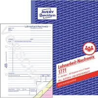 Avery-Zweckform Voorgevormde loonbriefjes/1771 DIN A5 zelf doorschrijvend inh.3x 40 vel