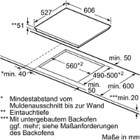 Bosch PXE675DC1E Inductie vitrokeramisch 60cm Inox facet