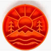 Sodapup Great Outdoors Ebowl Slow feeder Orange - Verrijking voor honden - Anti schrokbak - Foodenrichment - Voerverrijking - Enrichment voor honden