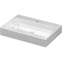 Ink Unit Wastafel 60x40cm Keramiek - 1 Kraangat - Glans Wit - 8718835001353 - Rechthoekig - Wastafels, Meubelwastafels
