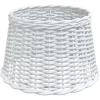 vidaXL Lampenkap Ø45x28 cm wicker wit