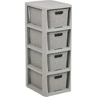 BranQ - Ladesysteem / Kast met 4 (7L) manden - Grijs