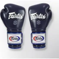 Fairtex BGV9 Mexican Style Bokshandschoenen – Premium Thais Leer – Blauw - 14 oz