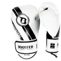 Booster BGL V3 Bokshandschoenen – Wit/Zwart – Echt Leer – 16 oz