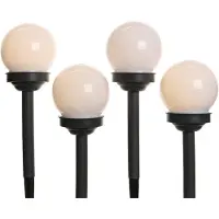 Lumineo solar prikspots - set 20x - bollen verlichting - H27 cm - warm wit