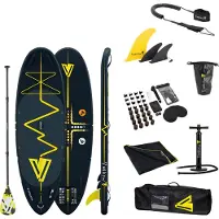 Yellowv Stand Up Paddle board - SUP BOARD opblaasbaar (8 voet / 250 cm) Heartbeat "IGUAZU" light paddler / kinder