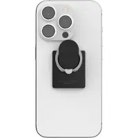 IRing Original Hook Set – Telefoon Ring – Telefoonhouder & Standaard – Sterke hechting - Herbruikbare lijm – 360-graden rotatie – 180-graden kantelfunctie – Mat Zwart