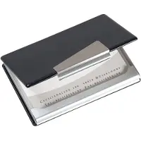 Sigel visitekaartjes houder - aluminium - voor 20 kaartjes - SI-VZ131