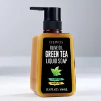 Olivos Handzeep met zeeppompje Groene Thee Vloeibare Zeep - 450 ml - Vloeibaar - Zeeppomp