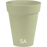 Nicoli Bloempot Buiten Hoog Rond Arke Slim 33cm SALIEGROEN