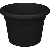 Nicoli Bloempot Rond Premium 50cm + Bodemgaten ANTRACIET