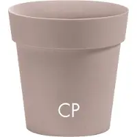 Nicoli Bloempot Buiten Rond Arke 26cm POEDERBRUIN