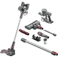 Zedar S600+ Steelstofzuiger draadloos met 4 verschillende opzetstukken - Draadloze stofzuiger - zonder zak op accu- Vacuum cleaner