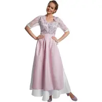 Dressforfun Maxi-Dirndl Neuschwanstein model 2 S - verkleedkleding kostuum halloween verkleden feestkleding carnavalskleding carnaval feestkledij partykleding - 304645