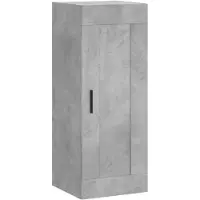 vidaXL Wandkast 34,5x34x90 cm bewerkt hout betongrijs