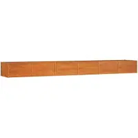 vidaXL Plantenbak verhoogd 480x80x45 cm cortenstaal roestig