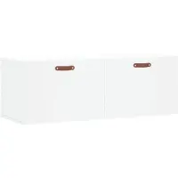 vidaXL Wandkast 100x36,5x35 cm bewerkt hout wit
