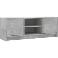 vidaXL Tv-meubel 102x30x37,5 cm bewerkt hout betongrijs