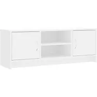 vidaXL Tv-meubel 102x30x37,5 cm bewerkt hout wit