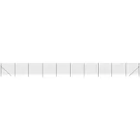 vidaXL Draadgaashek 2x25 m gegalvaniseerd staal antracietkleur