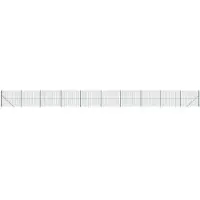 vidaXL Draadgaashek met grondankers 1,8x25 m groen