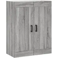 vidaXL Wandkast 69,5x34x90 cm bewerkt hout grijs sonoma eikenkleurig