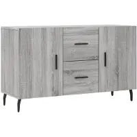 vidaXL Dressoir 100x36x60 cm bewerkt hout grijs sonoma eikenkleurig