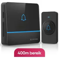 X-Sense WD1C2NB Draadloze Deurbel met 1 ontvanger - Zwart