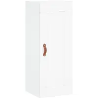 vidaXL Wandkast 34,5x34x90 cm bewerkt hout wit