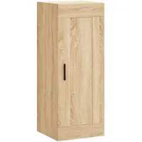 vidaXL Wandkast 34,5x34x90 cm bewerkt hout sonoma eikenkleurig