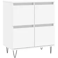 vidaXL Dressoir 60x35x70 cm bewerkt hout wit