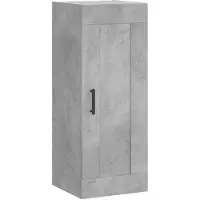 vidaXL Wandkast 34,5x34x90 cm bewerkt hout betongrijs
