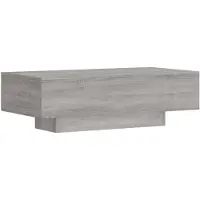 vidaXL Salontafel 100x49,5x31 cm bewerkt hout grijs sonoma eikenkleur