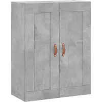 vidaXL Wandkast 69,5x34x90 cm bewerkt hout betongrijs