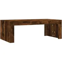 vidaXL Salontafel 102x50x36 cm bewerkt hout gerookt eikenkleurig