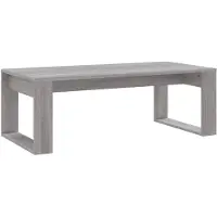 vidaXL Salontafel 102x50x35 cm bewerkt hout grijs sonoma eikenkleurig