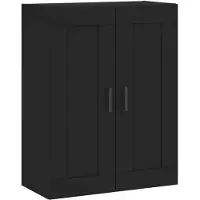 vidaXL Wandkast 69,5x34x90 cm bewerkt hout zwart