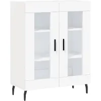 vidaXL Dressoir 69,5x34x90 cm bewerkt hout wit