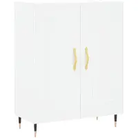 vidaXL Dressoir 69,5x34x90 cm bewerkt hout wit
