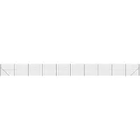 vidaXL Draadgaashek met flens 2,2x25 m antracietkleurig