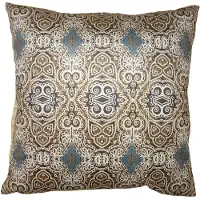 Clayre & Eef Kussenhoes 45x45 cm Bruin Groen Polyester Sierkussenhoes Bruin Sierkussenhoes