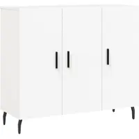 vidaXL Dressoir 90x34x80 cm bewerkt hout wit