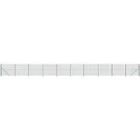 vidaXL Draadgaashek met flens 1,4x25 m groen