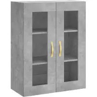 vidaXL Bovenkast 69,5x34x90 cm betongrijs